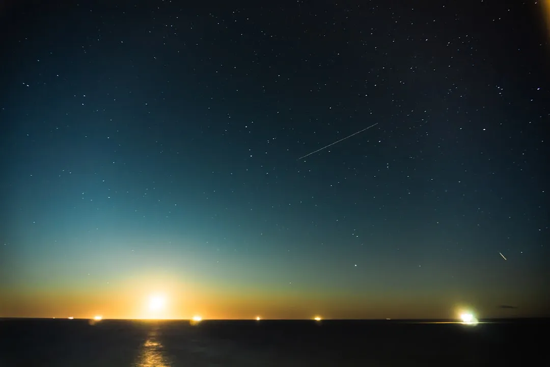 Configuração de câmera para fotografar meteoros
