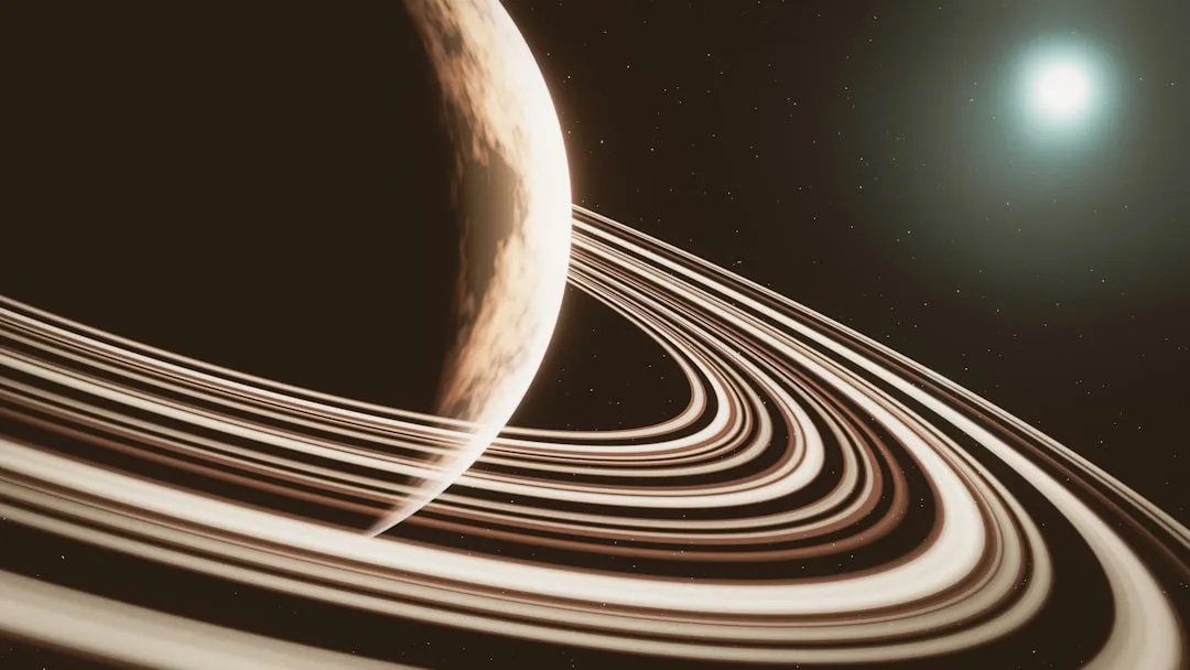 Tempestade gigante na atmosfera de Saturno vista pela sonda Cassini